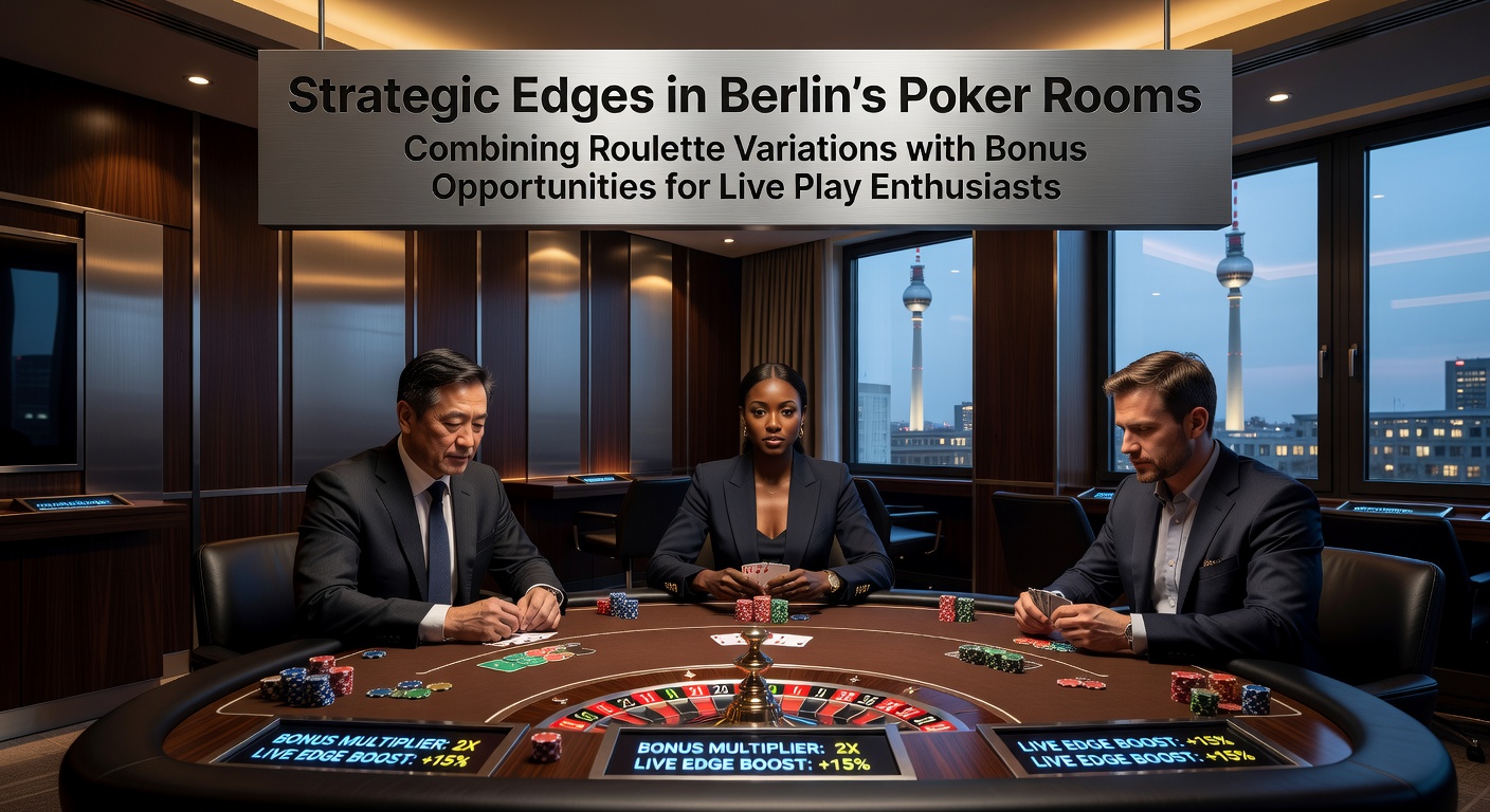 Pokertische und Roulette-Varianten in einem Berliner Spielcasino mit Live-Atmosphäre