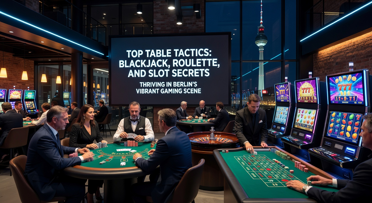 Roulette-Rad im Dreiklang mit Chips und Spielern in einer pulsierenden Berliner Casino-Atmosphäre